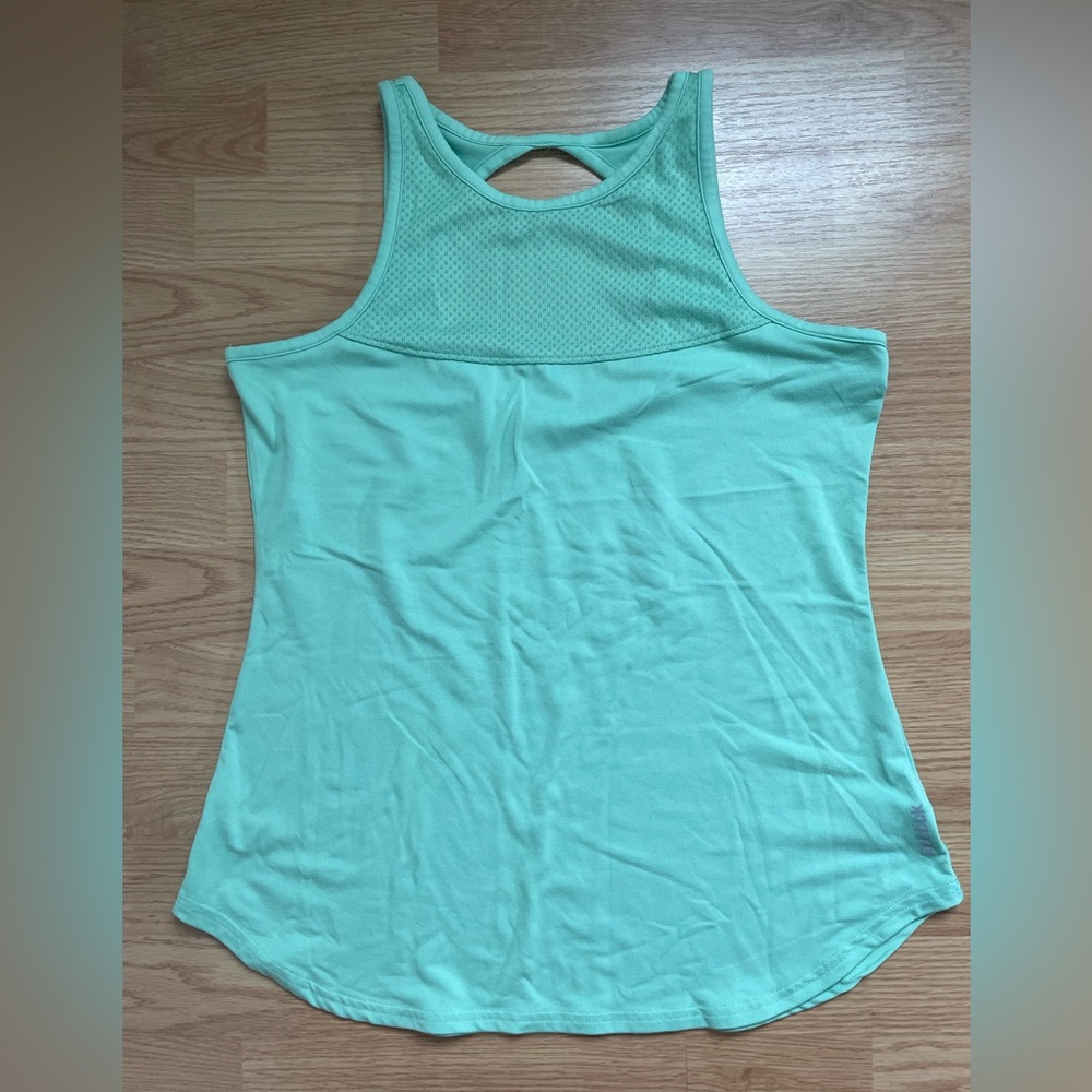 Reebok Women's Green Workout Tank Top Yoga Running